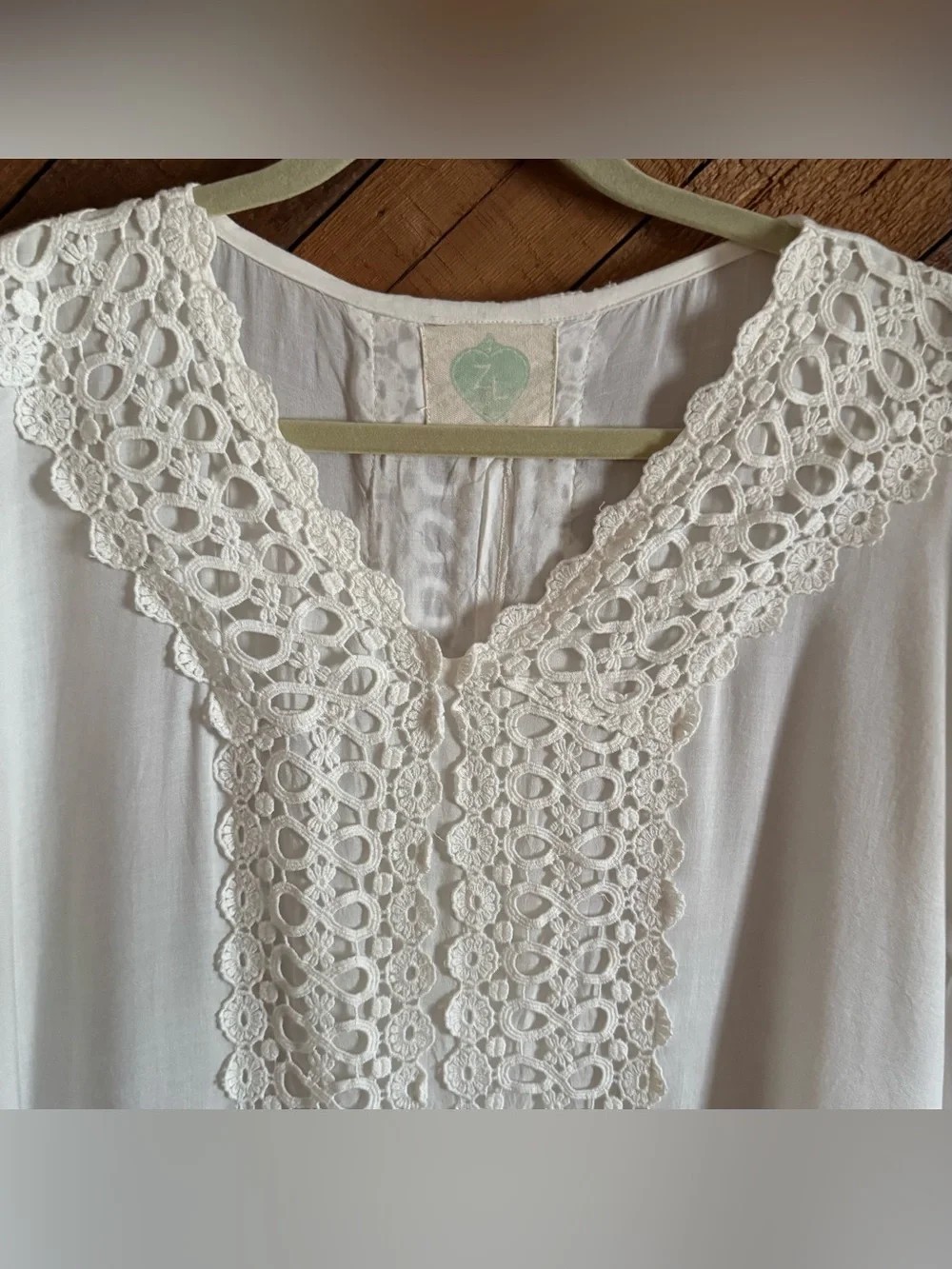 Z&L Europe White eyelet lace swim cover up dress